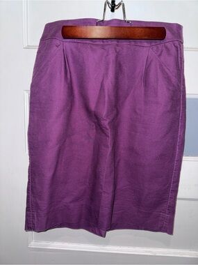 J. Crew Purple Pencil Skirt